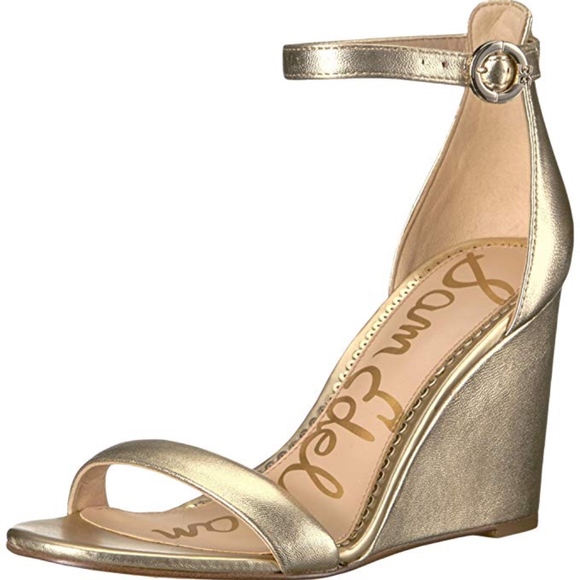 sam edelman neesa wedge gold